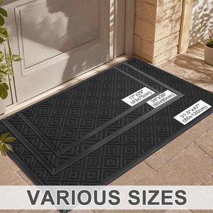 Absorbent Non-Slip Outdoor Doormat 17"x29"