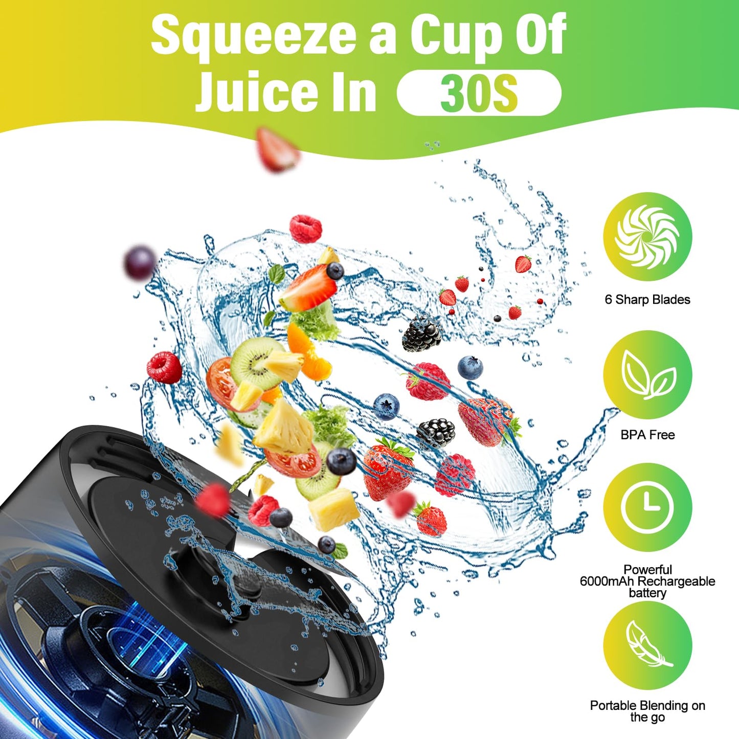 Portable USB Blender for Shakes and Smoothies