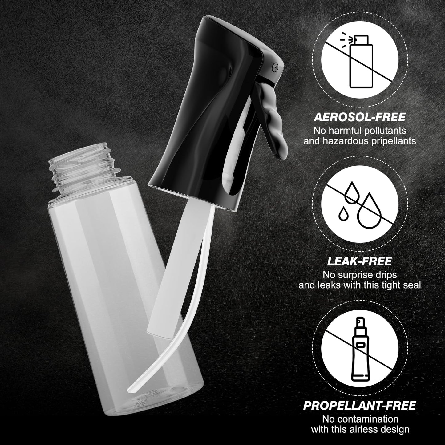 2 Pack Continuous Spray Bottles for Hair