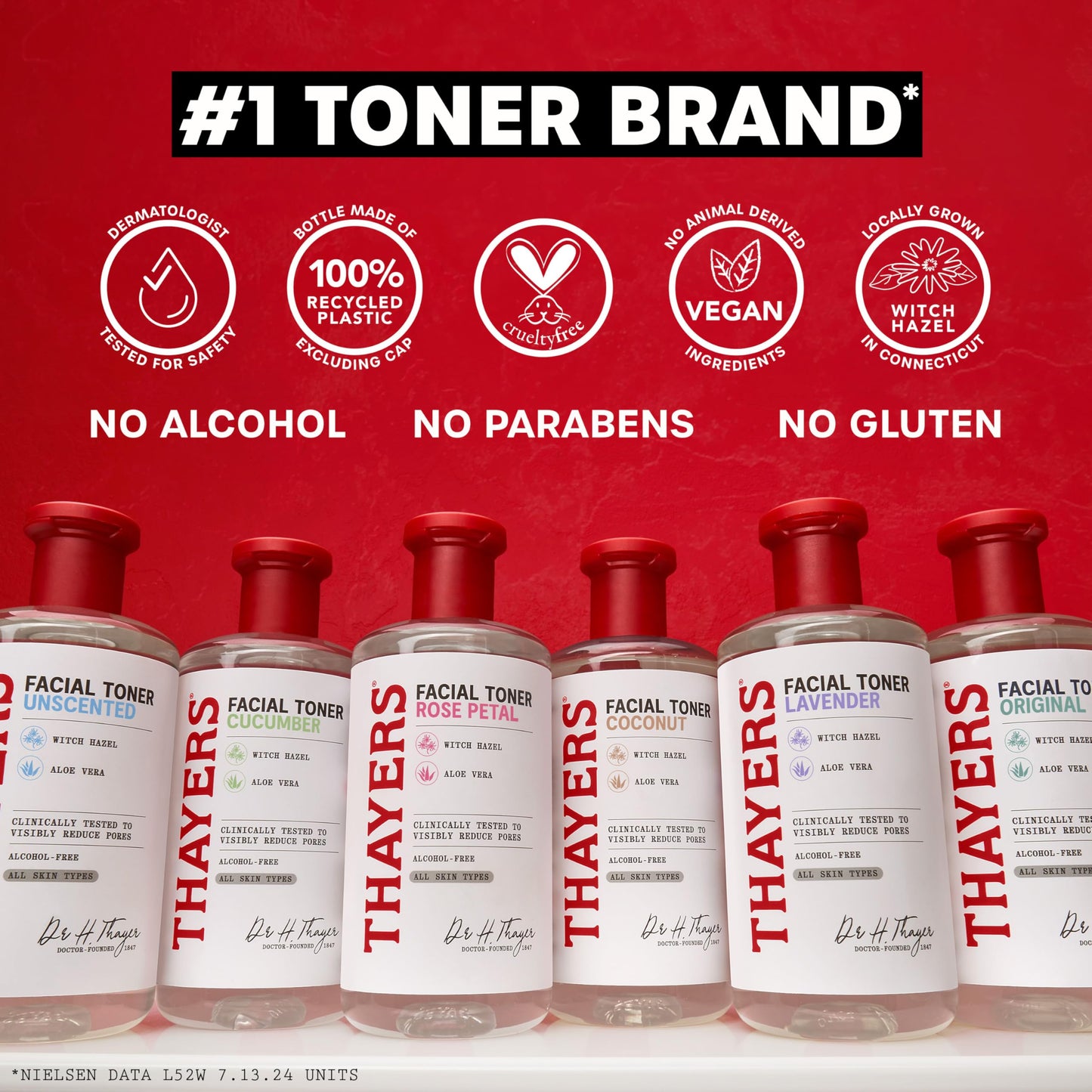 THAYERS Rose Petal Alcohol-Free Facial Toner 12oz