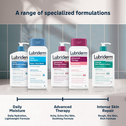 Lubriderm Unscented Body Wash for Dry Skin