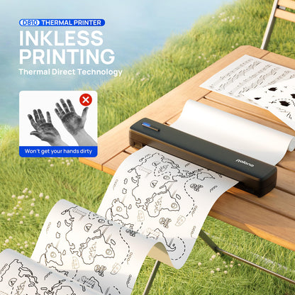 Portable Wireless Bluetooth Thermal Printer for Travel