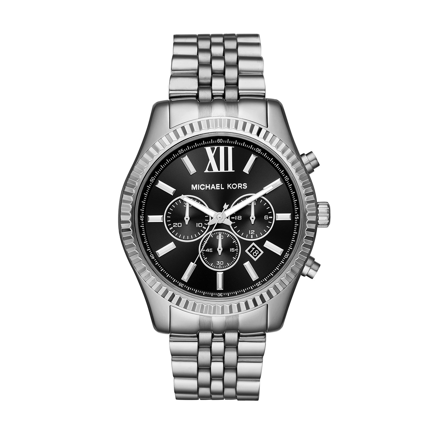 Michael Kors Silver-Tone Chronograph Men's Watch