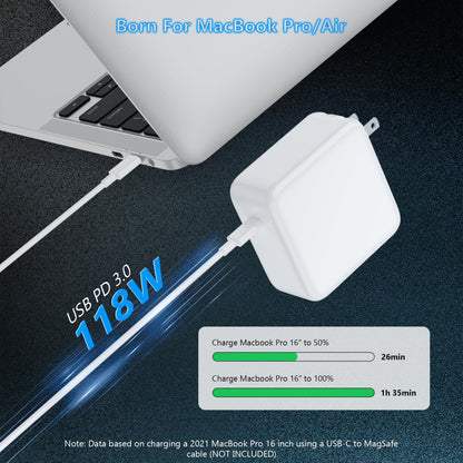 118W USB C Charger for MacBook Pro/Air