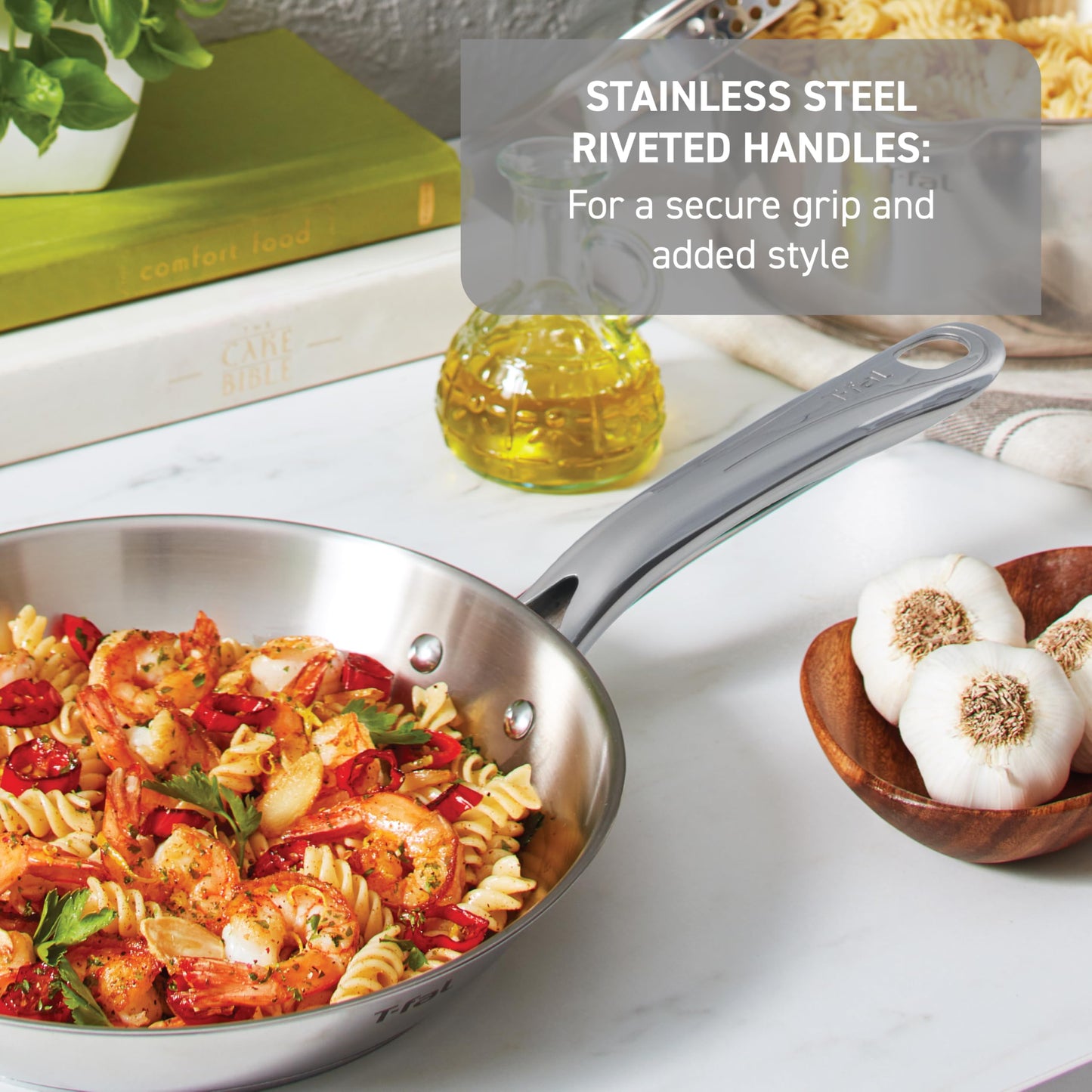 T-Fal 20-Piece Stainless Steel Cookware Set