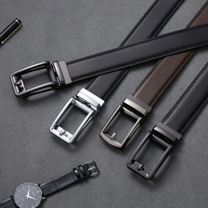 SENDEFN Men's Leather Casual Belt with Click Buckle