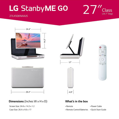 LG 27-Inch Portable Smart Touch Screen Display