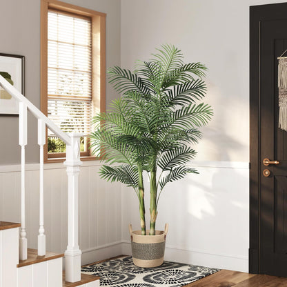 6FT Artificial Golden Cane Palm Tree