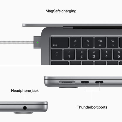 Apple 2022 MacBook Air Laptop with M2 chip: Built for Apple Intelligence, 13.6-inch Liquid Retina Display, 16GB RAM, 256GB SSD Storage, Backlit Keyboard, 1080p FaceTime HD Camera; Midnight