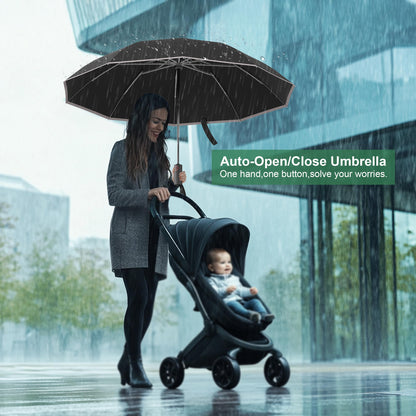 Rappeo Windproof Automatic Travel Umbrella