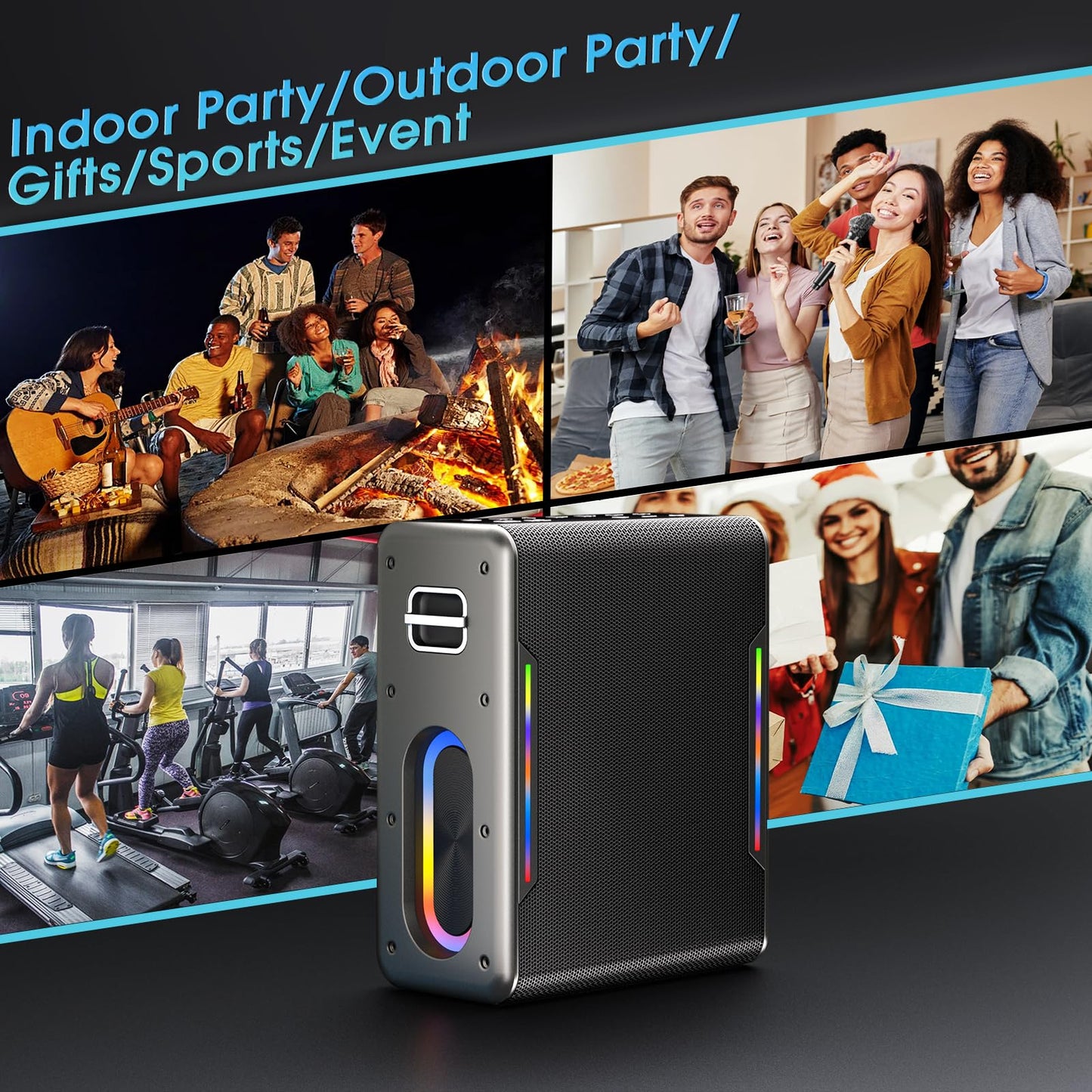 Wireless Karaoke Machine with Bluetooth Speakers