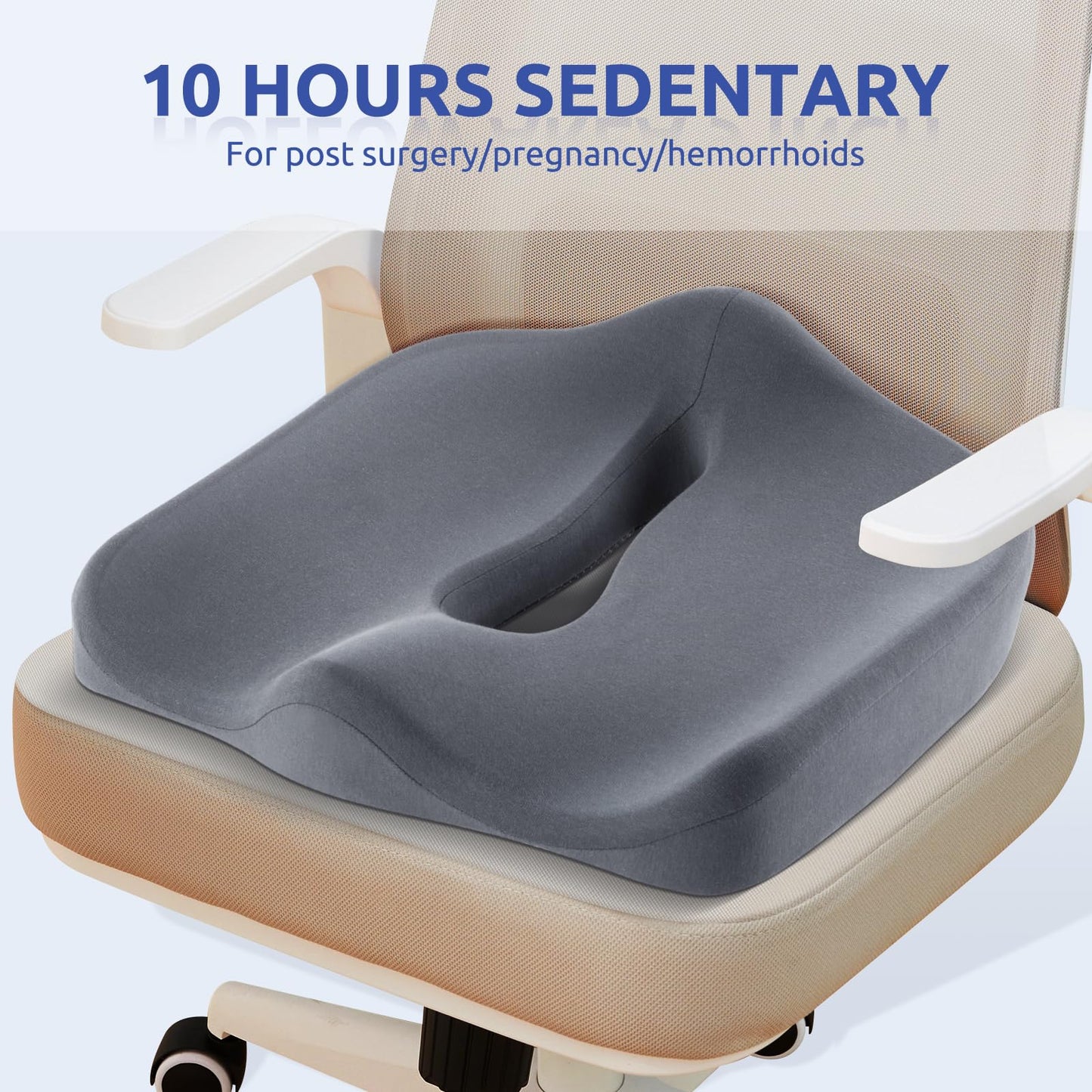Ergonomic Memory Foam Seat Cushion for Comfort