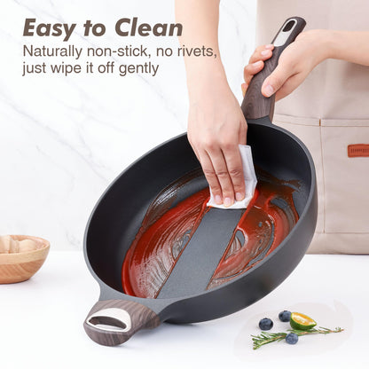 10.5 Inch SENSARTE Nonstick Frying Pan with Lid