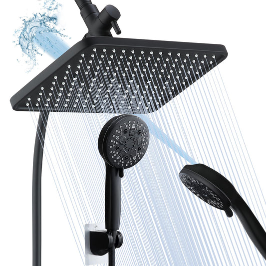 12 Inch Rainfall Shower Head with Handheld Spray