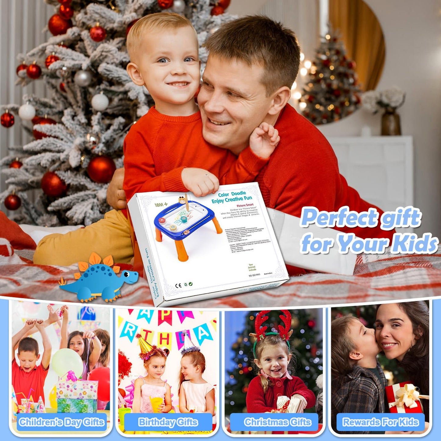 Magnetic Drawing Doodle Board for Toddlers