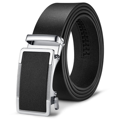 LAURA FAIRY Men's Ratchet Belt - Black Dress Belt
