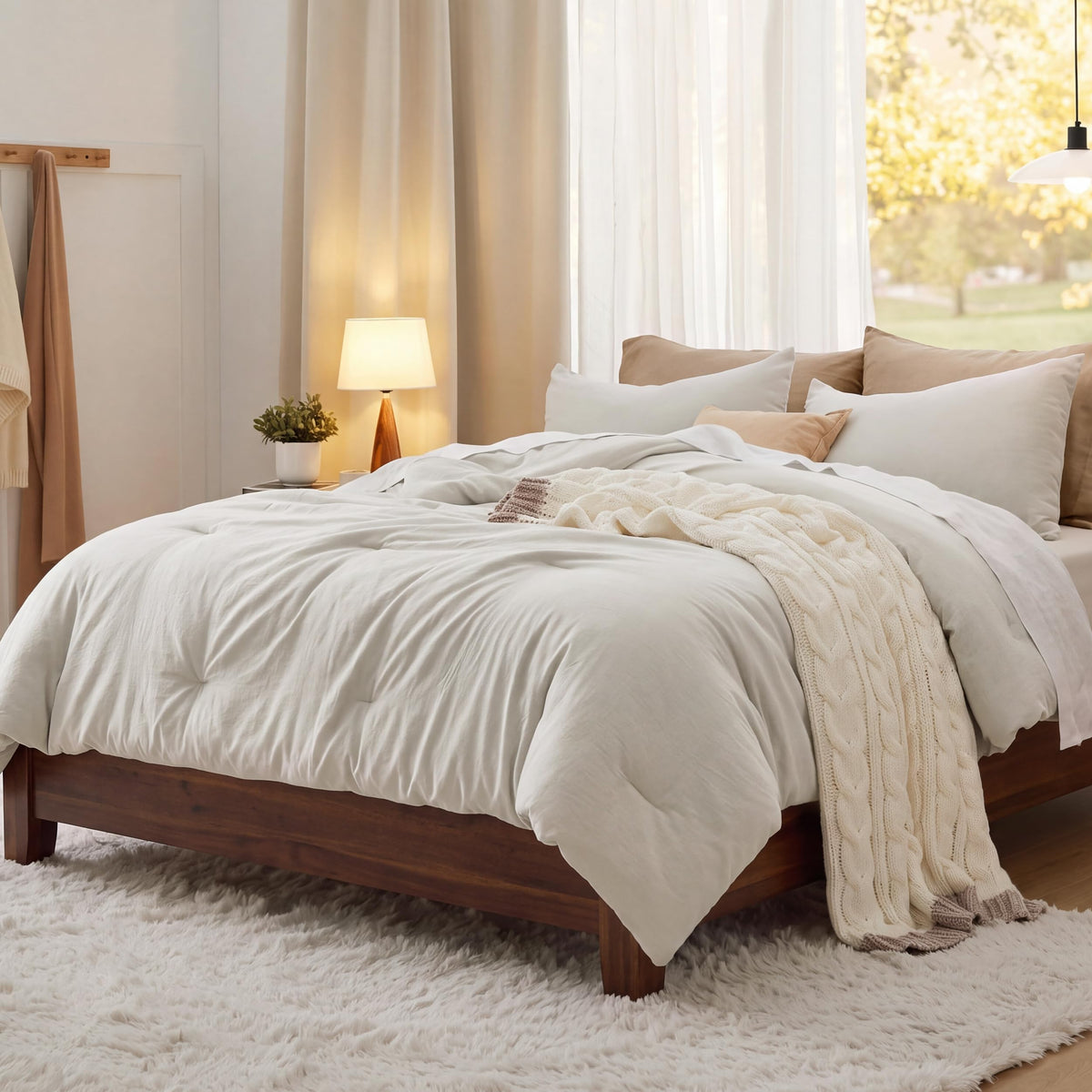 Bedsure King All Season Soft Comforter Set