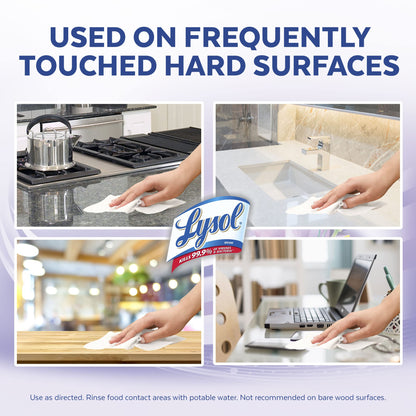 Lysol Antibacterial Disinfecting Wipes, 80 Count