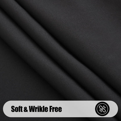 smiry Rectangle Table Cloth, Waterproof Anti-Scratch Polyester Tablecloth, Decorative Washable Fabric Table Cover for Dining, Buffet, Parties and Outdoor, 60x84, Black