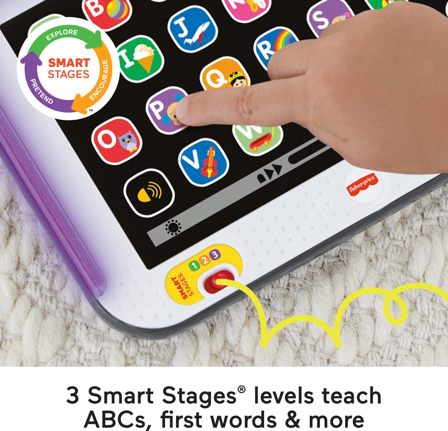 Fisher-Price Learning Tablet with Music & Lights