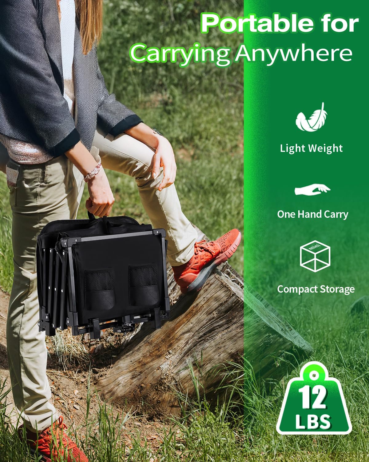 Heavy Duty Collapsible Wagon for Camping, Sports
