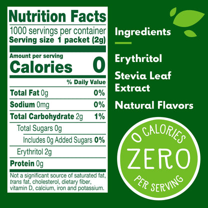 Truvia Stevia Sweetener Packets, 1000 Count