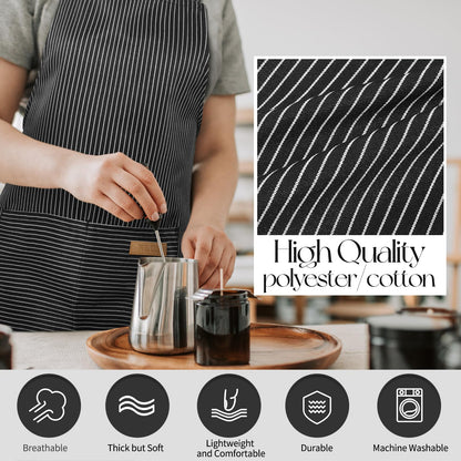 Adjustable Chef Apron with 2 Pockets
