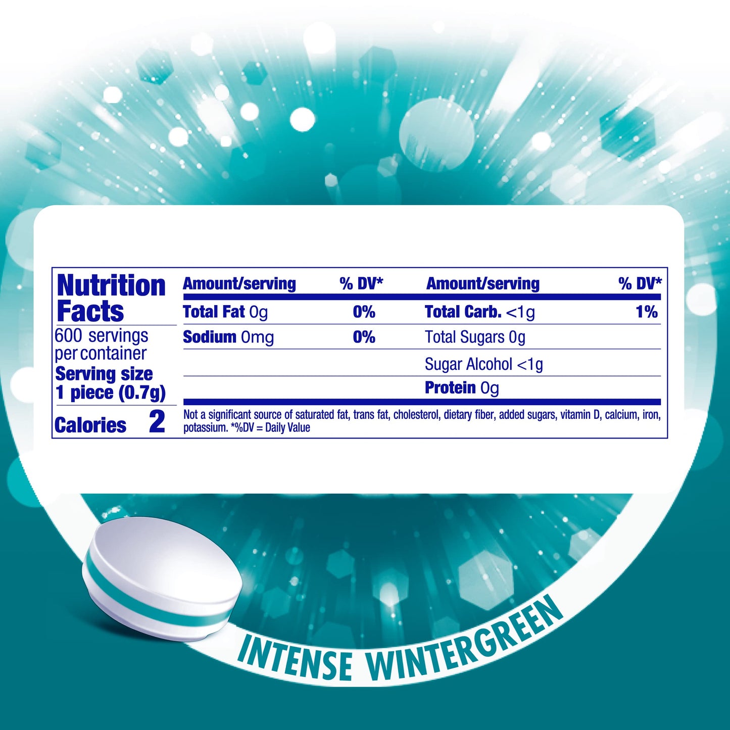 Mentos Sugarfree Hard Mints, 150pc, Wintergreen