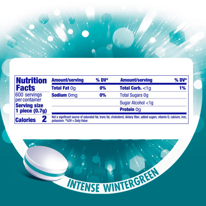 Mentos Sugarfree Hard Mints, 150pc, Wintergreen
