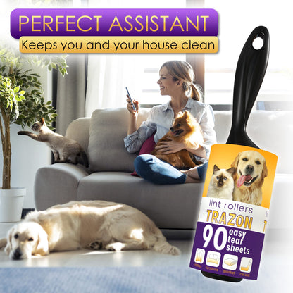 450 Sheets Lint Roller for Pet Hair Removal