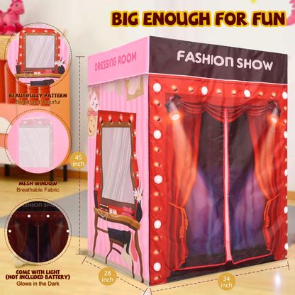 Kids Foldable Play Tent with Light