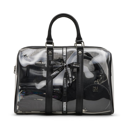 Steve Madden Warren Black Satchel Gift Set