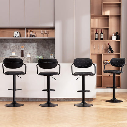 2 Pack VECELO Adjustable Swivel Bar Stools