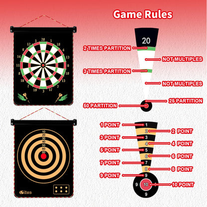 Magnetic Dart Board Game for Kids Age 8-16