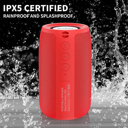 Portable Waterproof Bluetooth Speaker with 24H Playtime