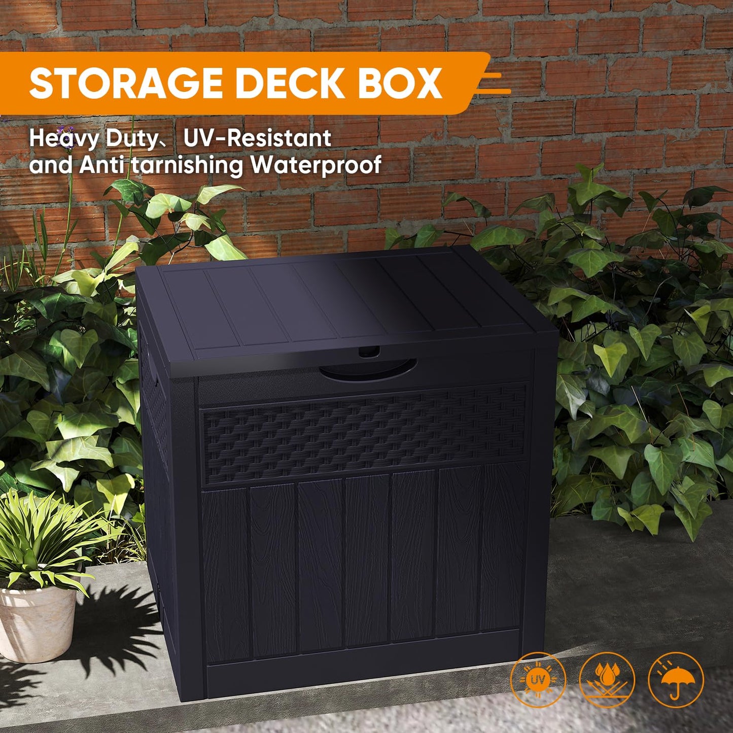 ZYJOYY 33 Gallon Weatherproof Storage Box