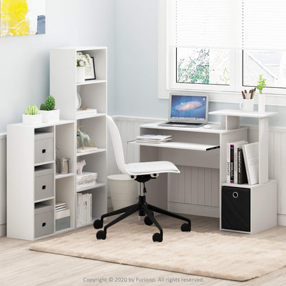 Furinno 5-Cube Bookcase Storage in White