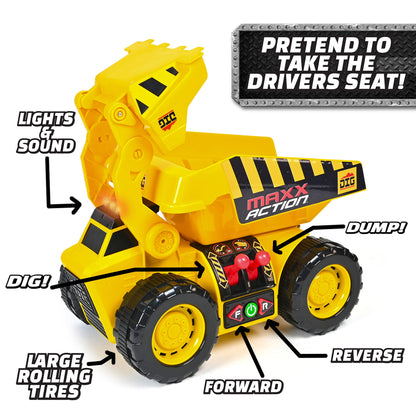 Maxx Action 2-in-1 Motorized Dig Rig Toy
