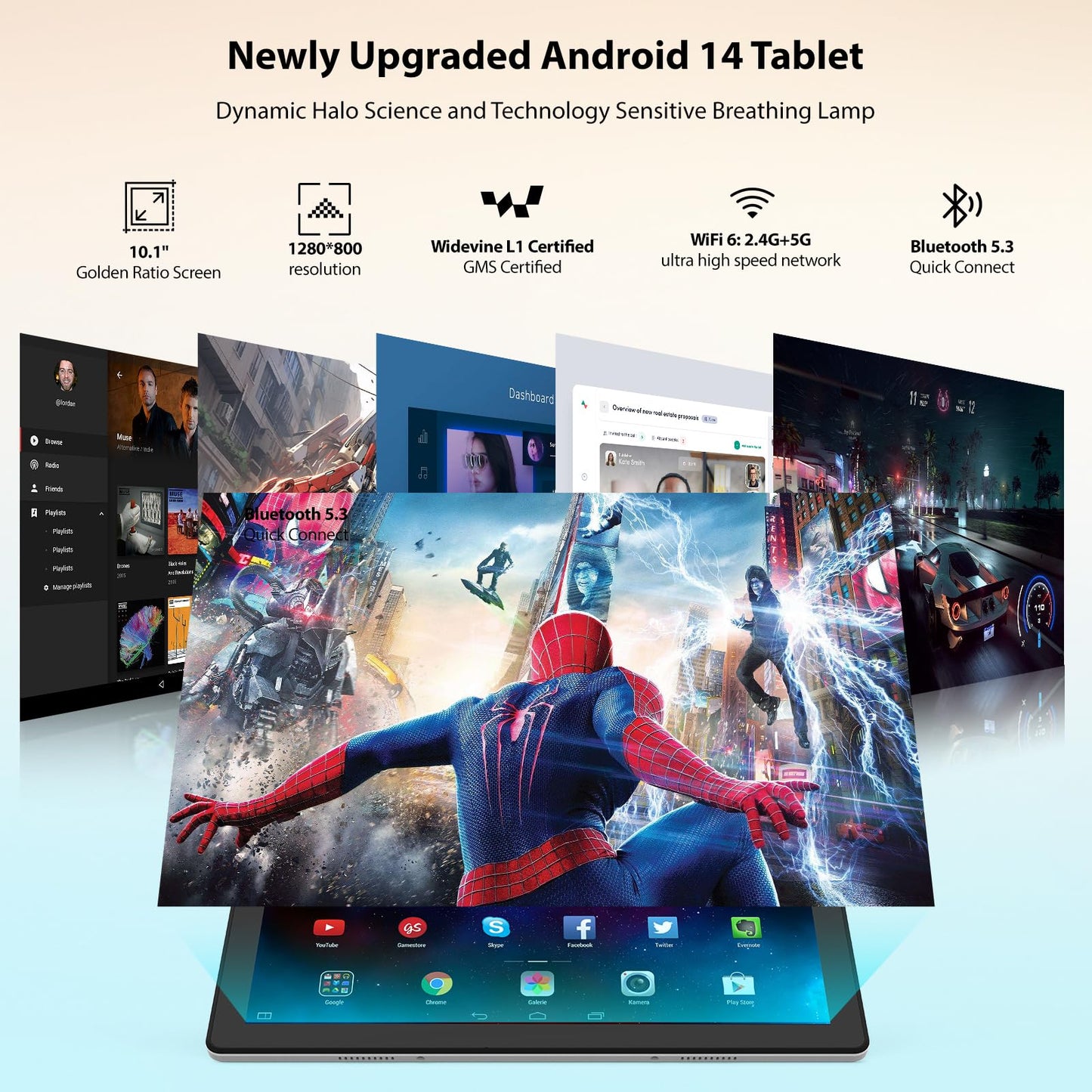 10 Inch ROWT Android Tablet with 10GB RAM
