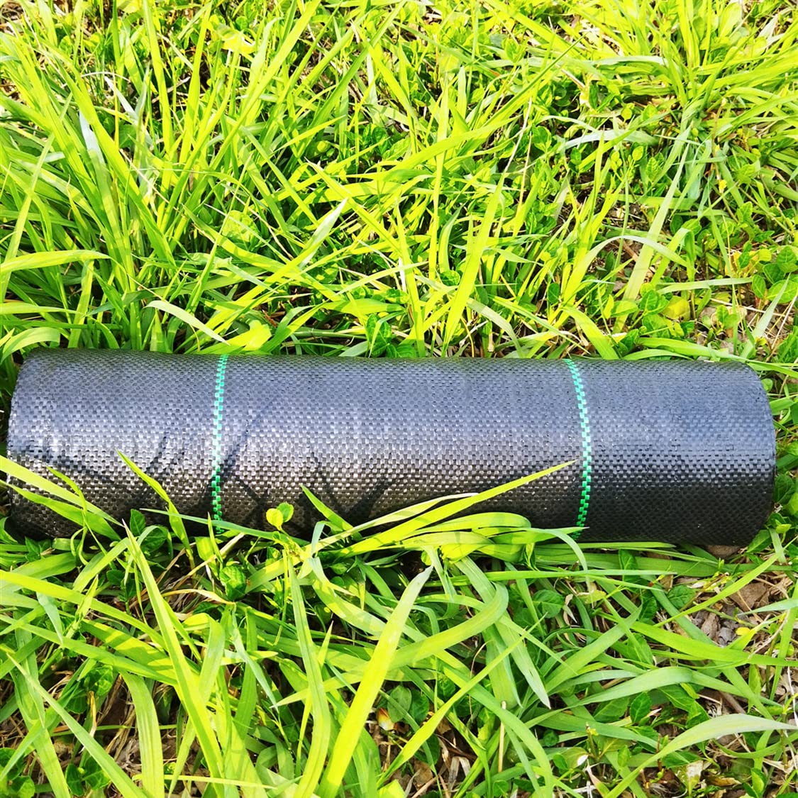 EXTRAEASY Garden Weed Barrier Landscape Fabric,Weed Block Fabric Heavy Duty 3.2OZ,Woven Mulch for Landscaping Ground Cover Weed Control Fabric, Black Garden Bed Liner (1.4ft x 150ft)