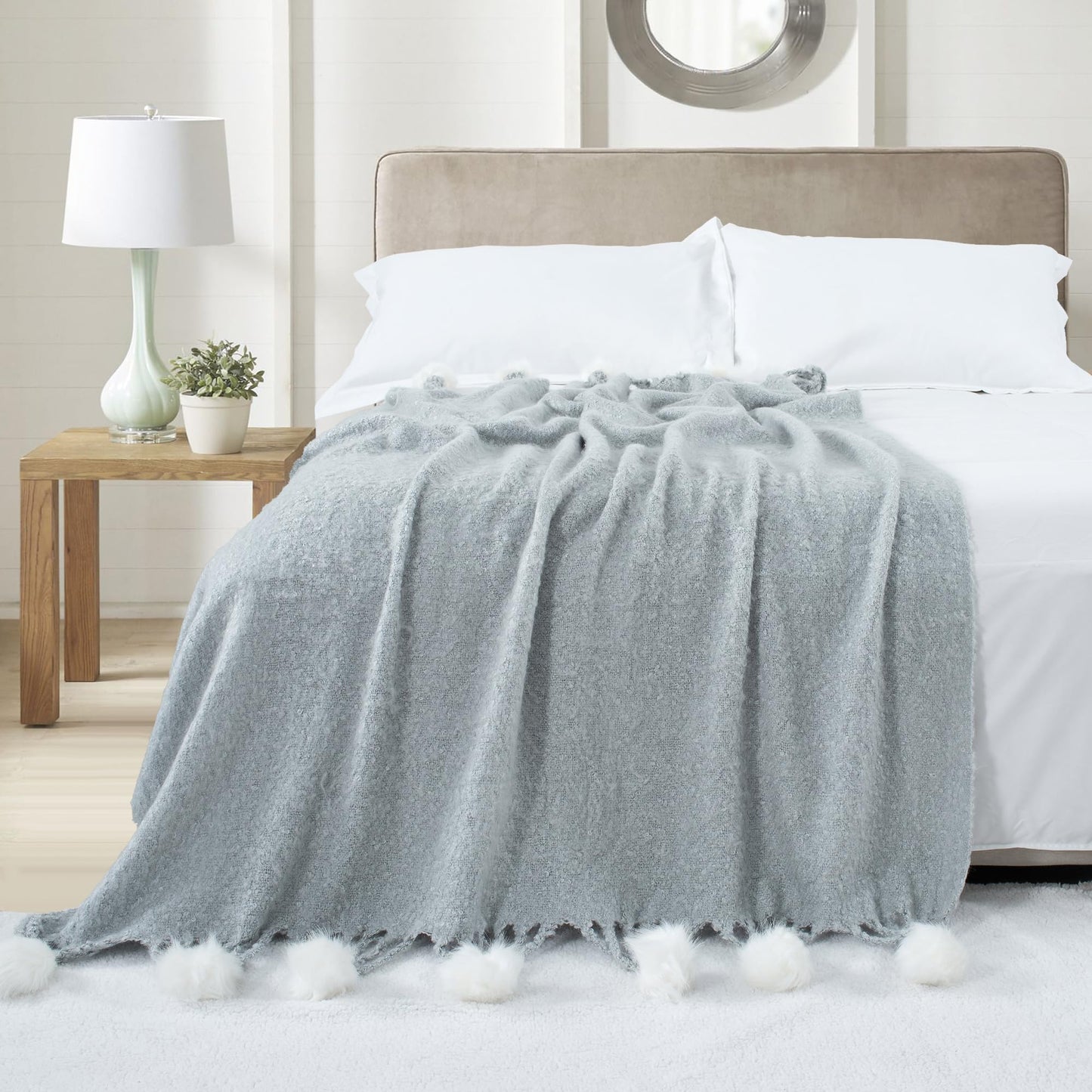 Soft Knitted Throw Blanket for Couch and Bed