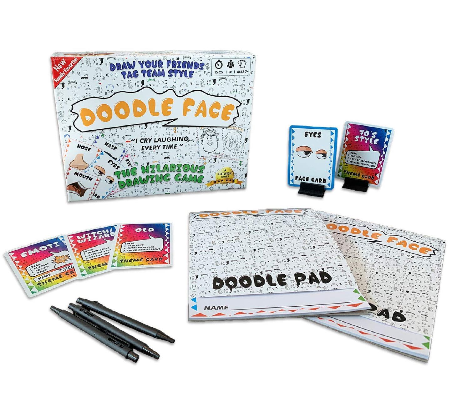 Doodle Face Drawing Game for Family Fun