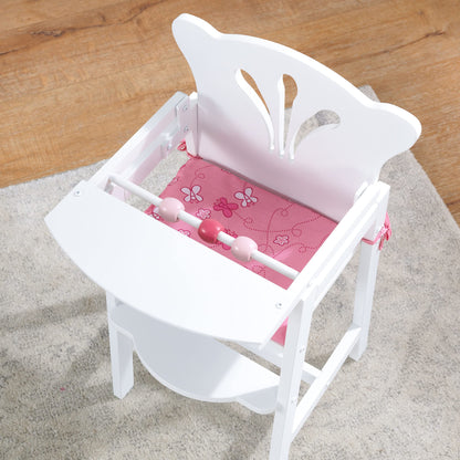 KidKraft Wooden High Chair for 18-Inch Dolls
