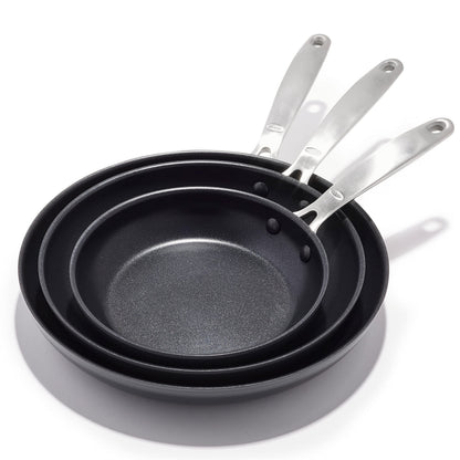 OXO 3-Piece Ceramic Nonstick Frying Pan Set