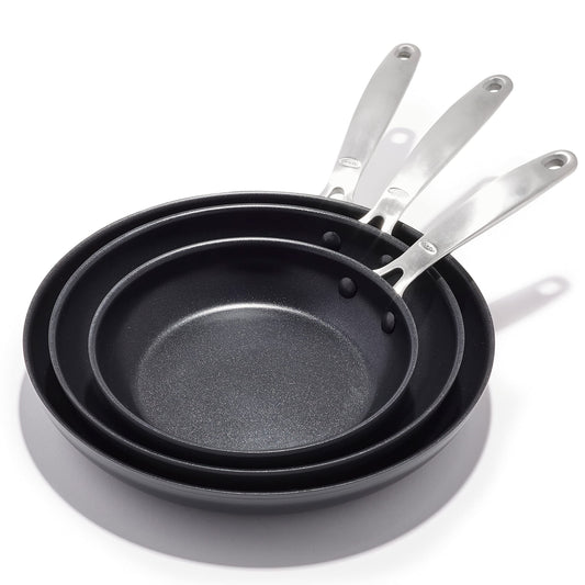 OXO 3-Piece Ceramic Nonstick Frying Pan Set