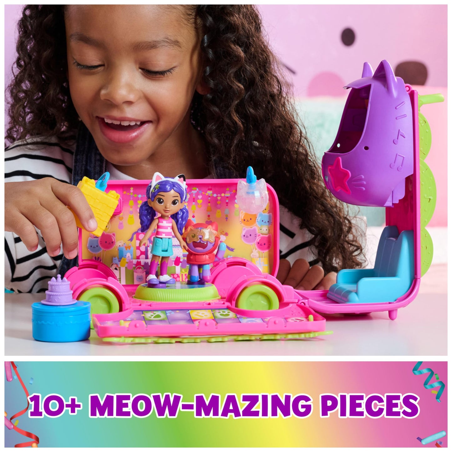 Gabby's Dollhouse Celebration Party Bus Playset
