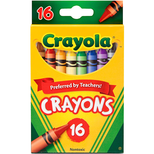 Crayola 16 Count Assorted Crayons for Kids