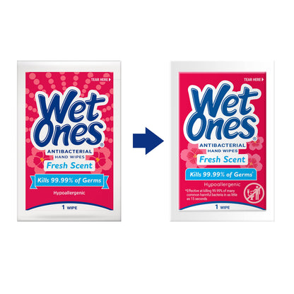 Wet Ones Antibacterial Hand Wipes, Fresh Scent, 24 ct.