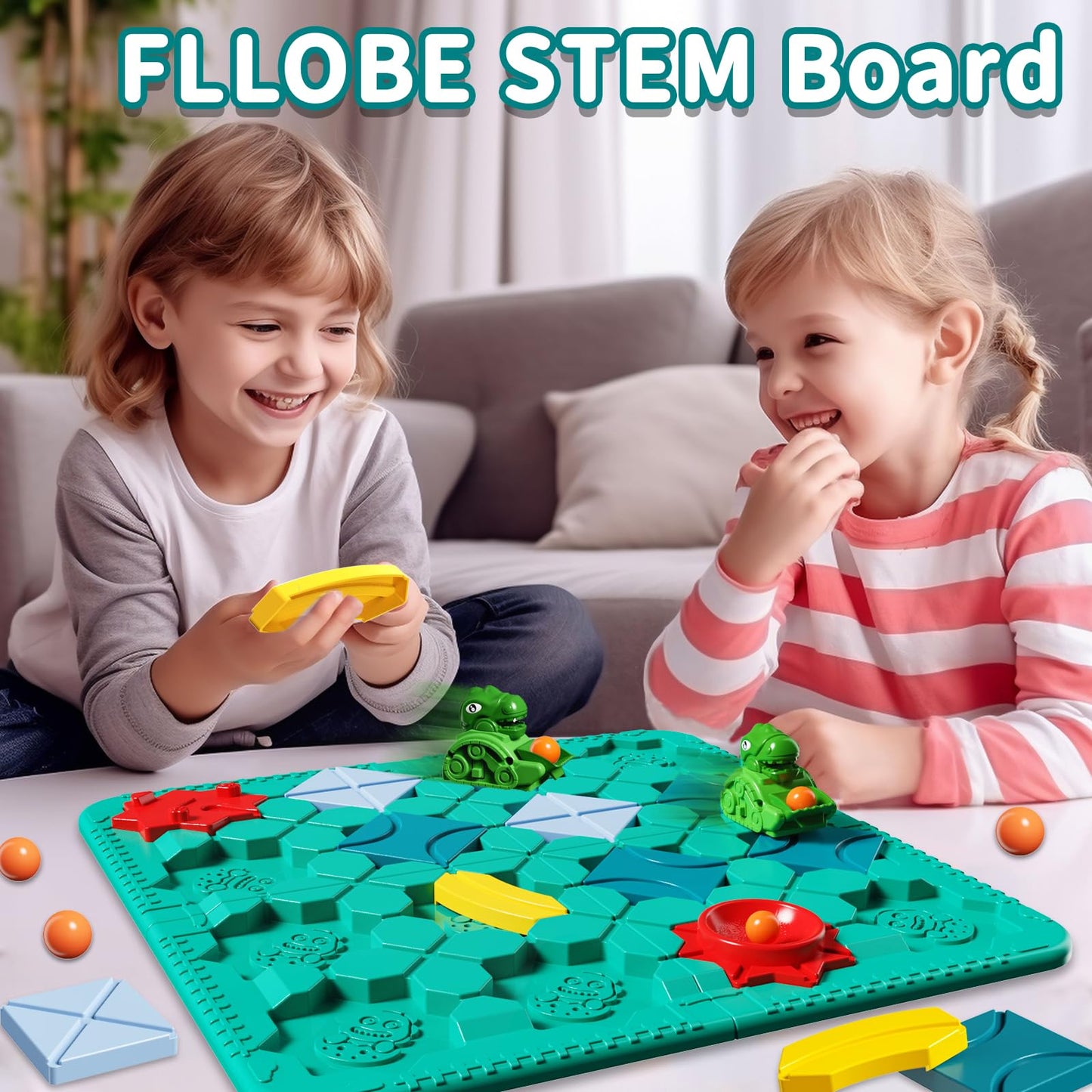 STEM Board Game with 118 Challenges for Kids
