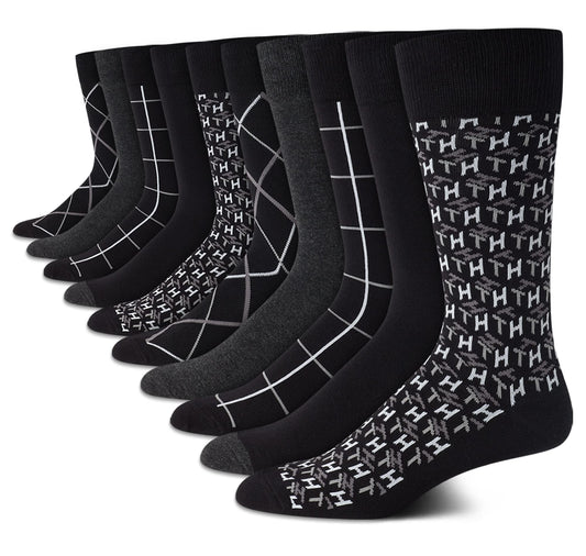 10 Pairs Tommy Hilfiger Men's Cotton Dress Socks
